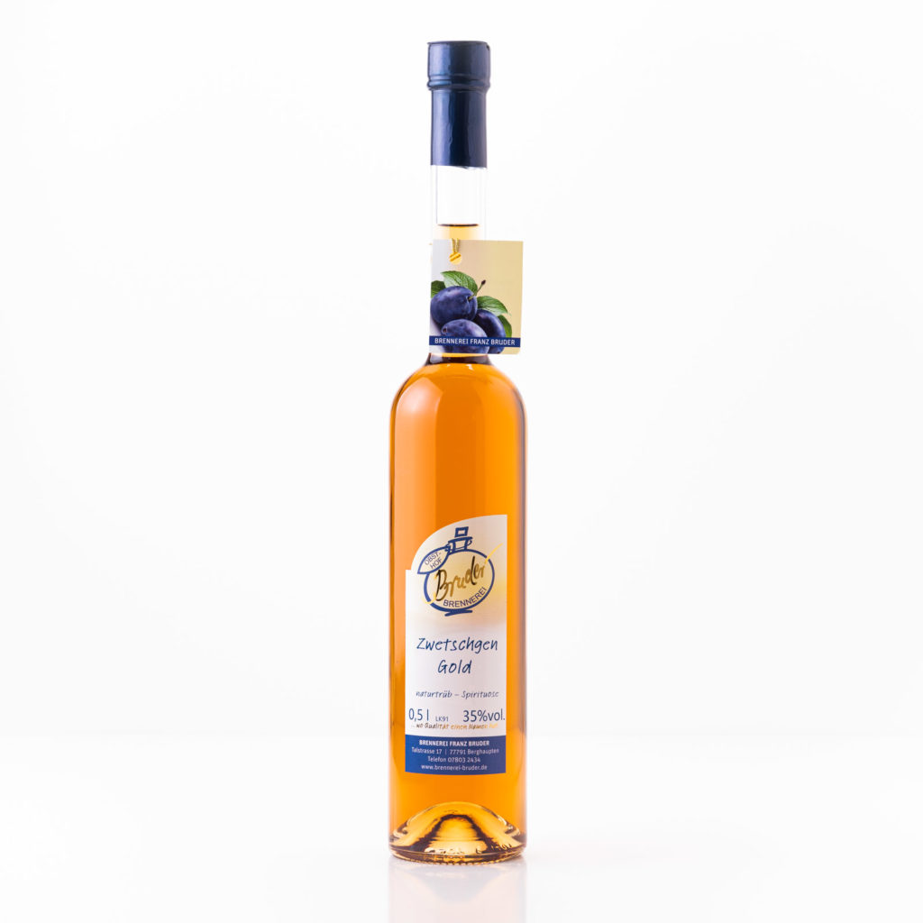 Brennerei Bruder Zwetschgen Gold 0,5l